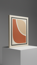 Archival Canvas Print with Terracotta Accent